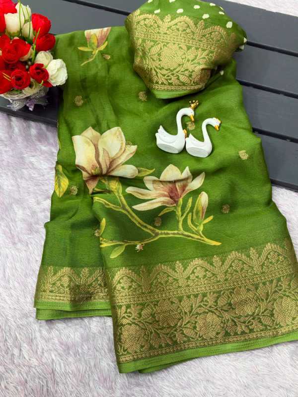 Crape Crepe Designer Saree