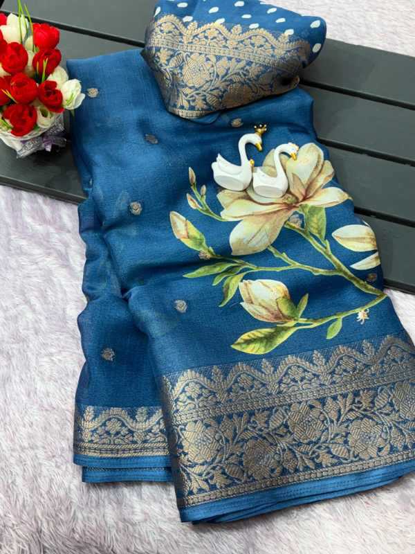 Crape Crepe Designer Saree