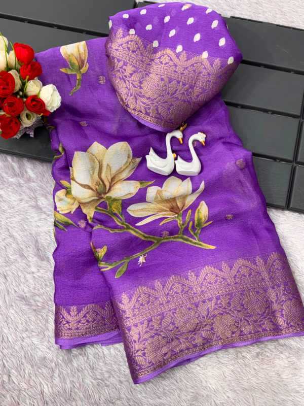 Crape Crepe Designer Saree