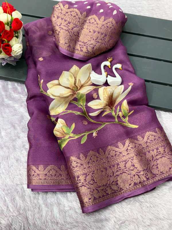 Crape Crepe Designer Saree