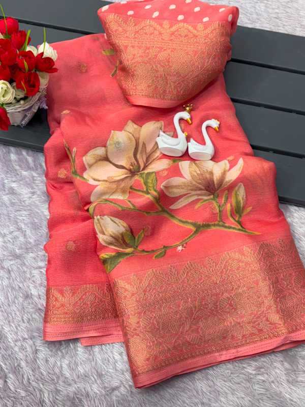 Crape Crepe Designer Saree