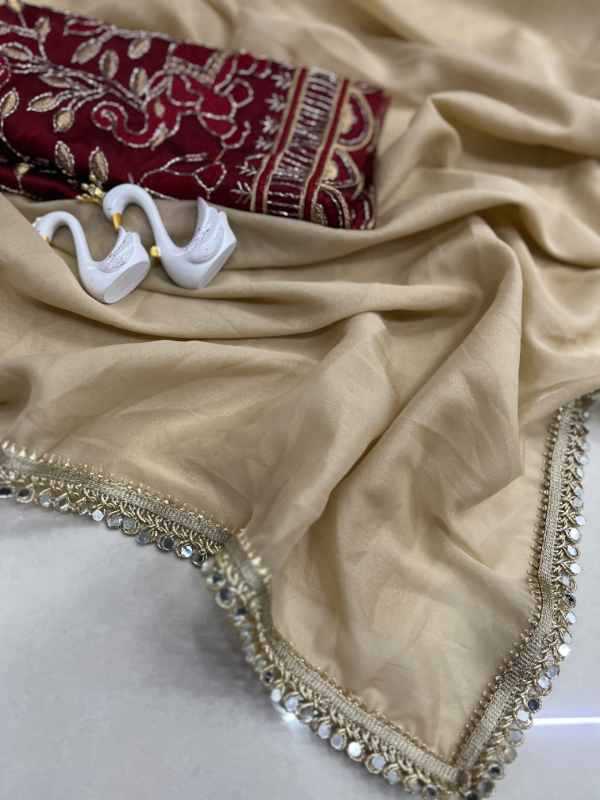 Crush Rangoli Silk Sequence Saree