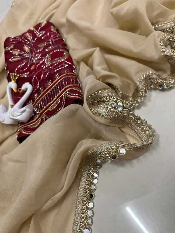 Crush Rangoli Silk Sequence Saree