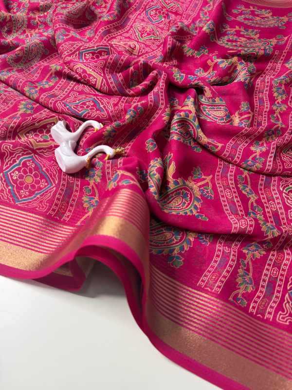 Dhoom Jacquard Printed Saree
