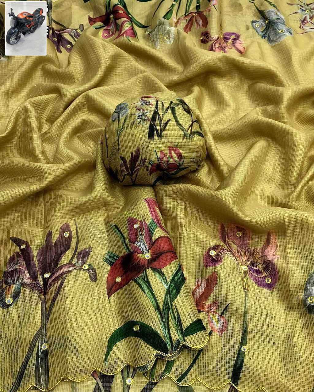 Digital Kota Chex Printed Saree