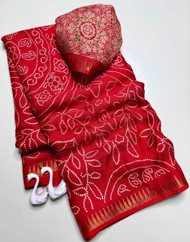 Fabric Soft Silk Printed Saree
