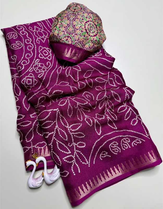 Fabric Soft Silk Printed Saree