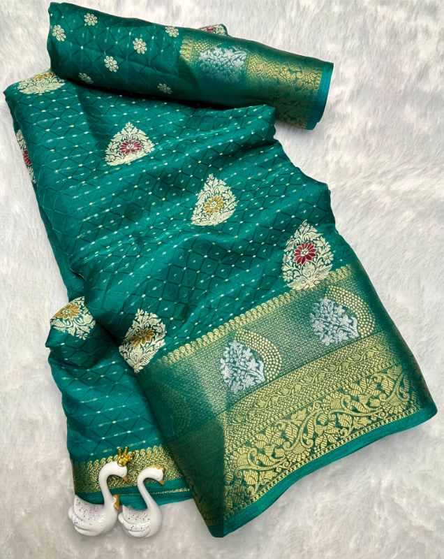 Gold Viscose Printed Saree