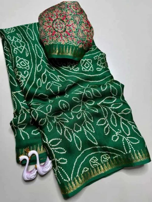 Item Jacquard Printed Saree