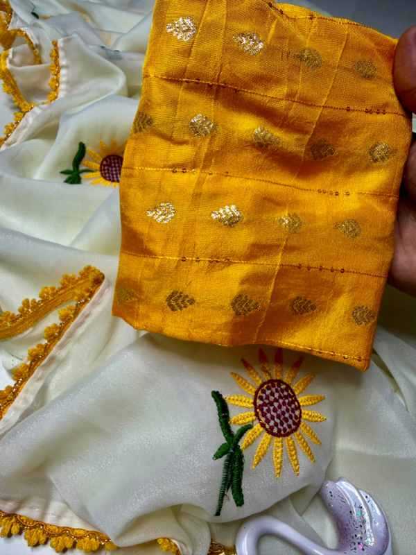 Lace Georgette Saree