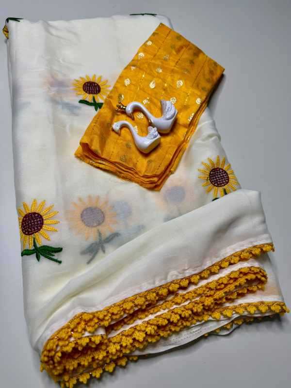 Lace Georgette Saree
