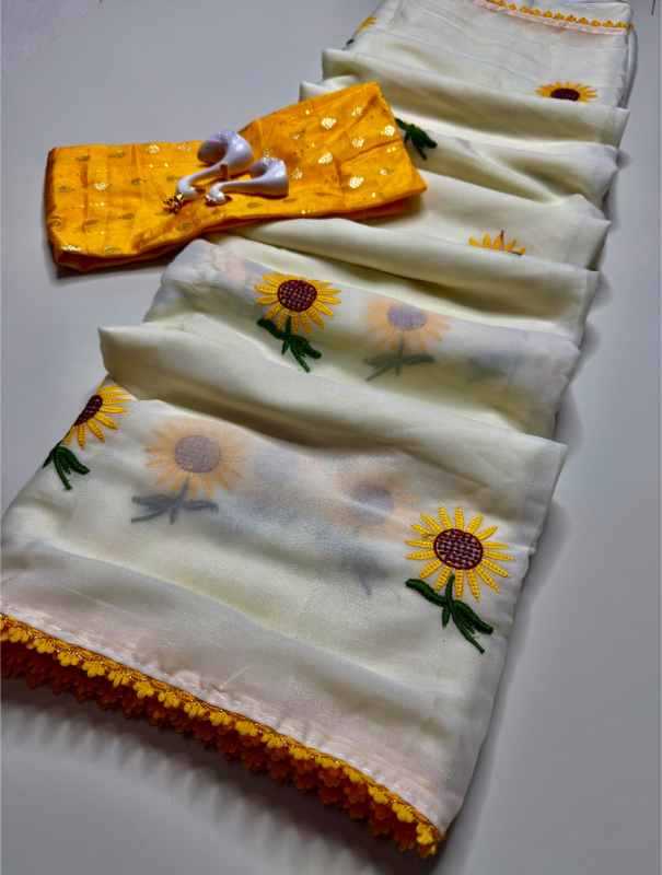 Lace Georgette Saree