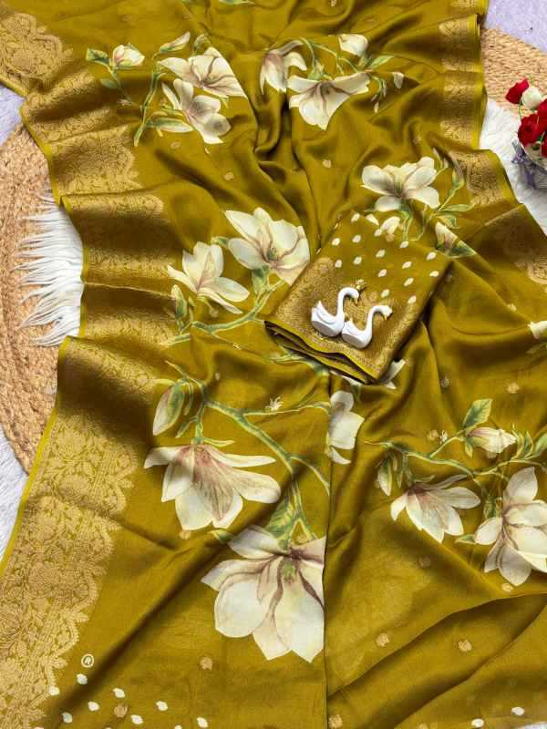 Lian Crepe Designer Saree