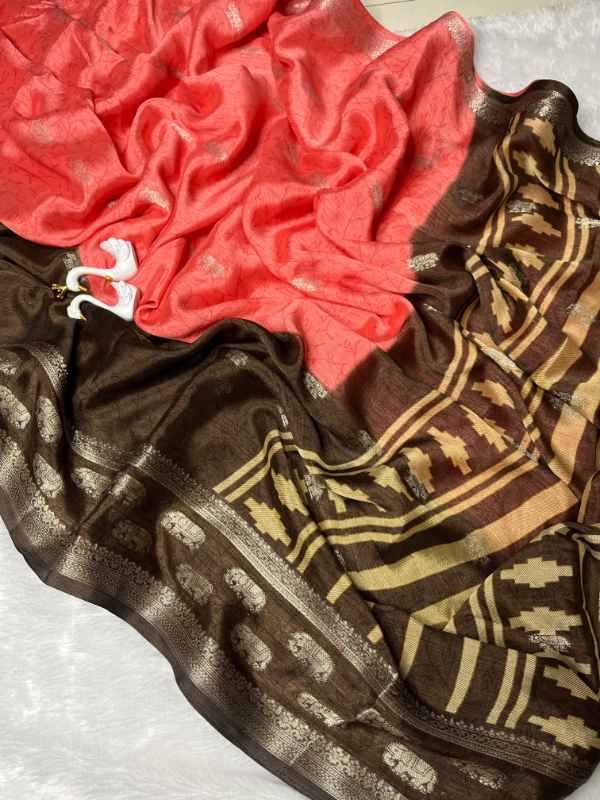 Micro Chinon Silk Butta Saree