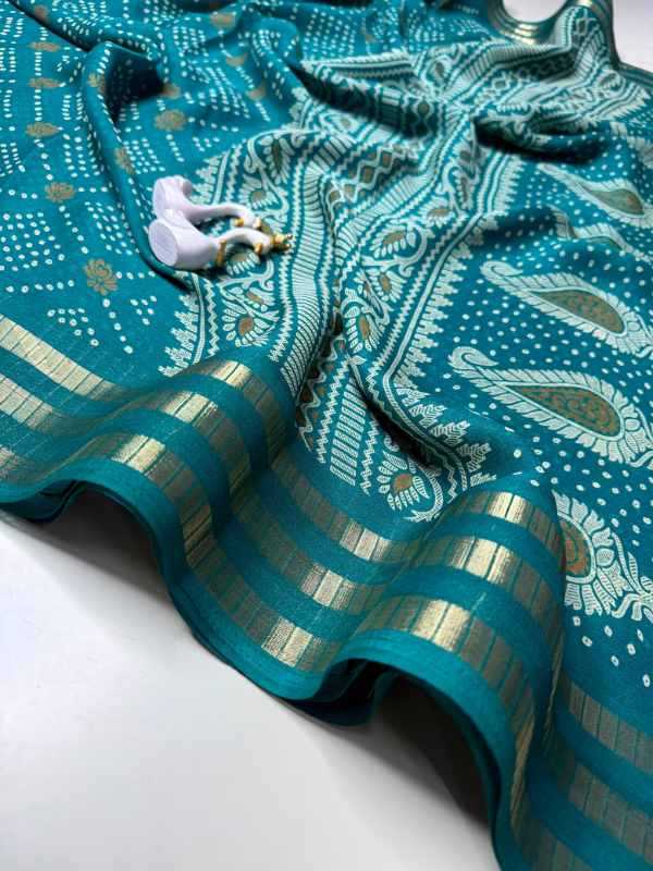 Premium Georgette Saree in Deep Blue