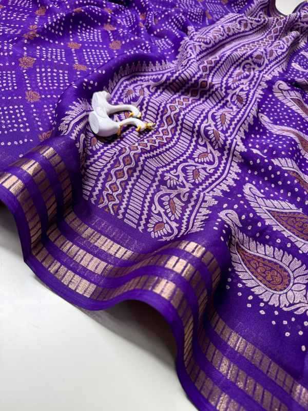 Premium Georgette Saree in Deep Blue
