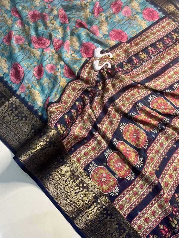 Mysore Silk Designer Saree in Wine