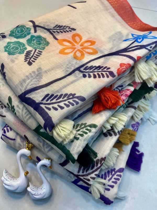 Nen Jacquard Printed Saree