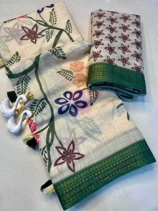 Nen Jacquard Printed Saree