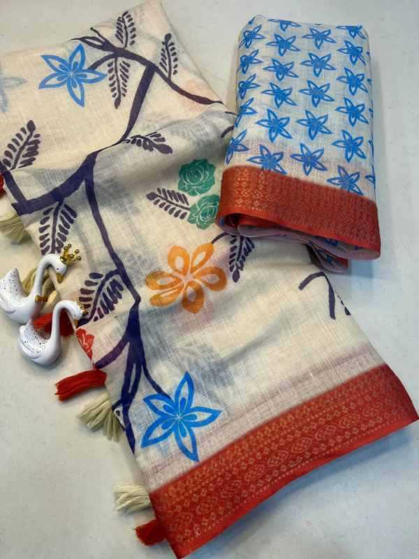 Nen Jacquard Printed Saree