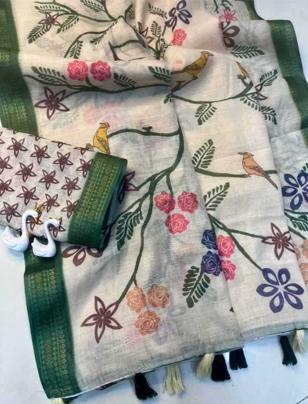 Nen Jacquard Printed Saree