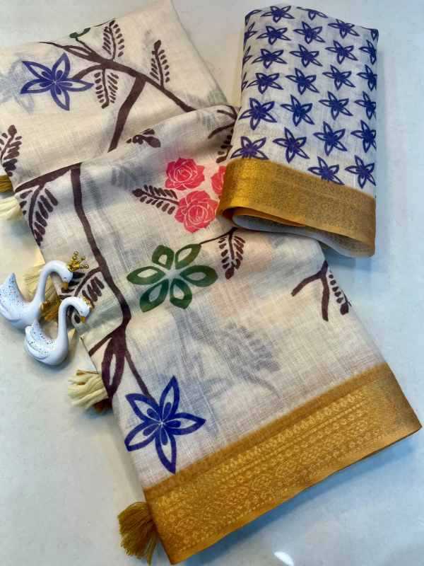 Nen Jacquard Printed Saree