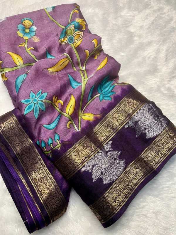 Patta Dola Silk Printed Saree