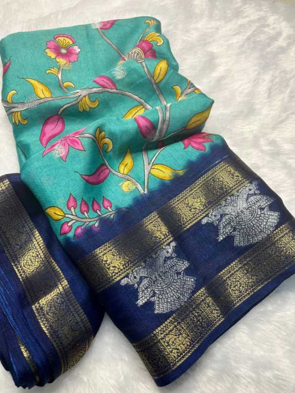 Patta Dola Silk Printed Saree