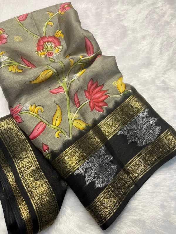Patta Dola Silk Printed Saree