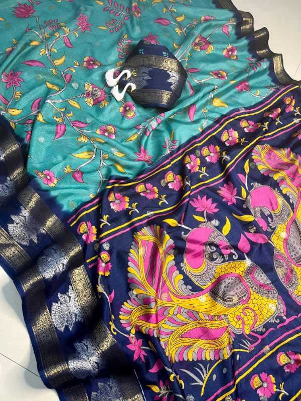 Patta Dola Silk Printed Saree