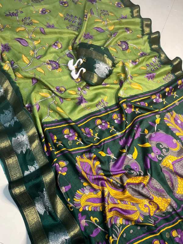 Patta Dola Silk Printed Saree