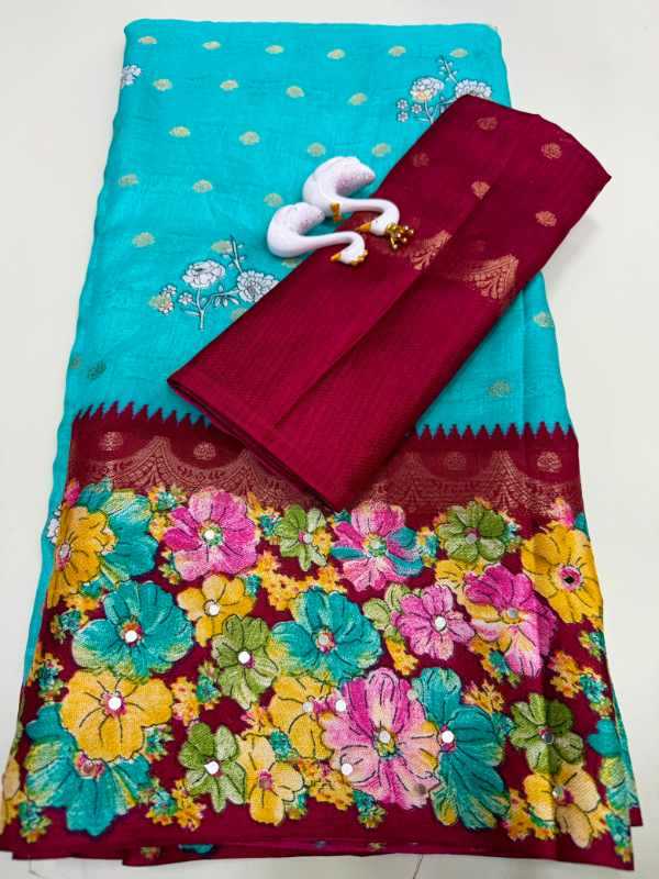 Prem Crepe Butta Saree