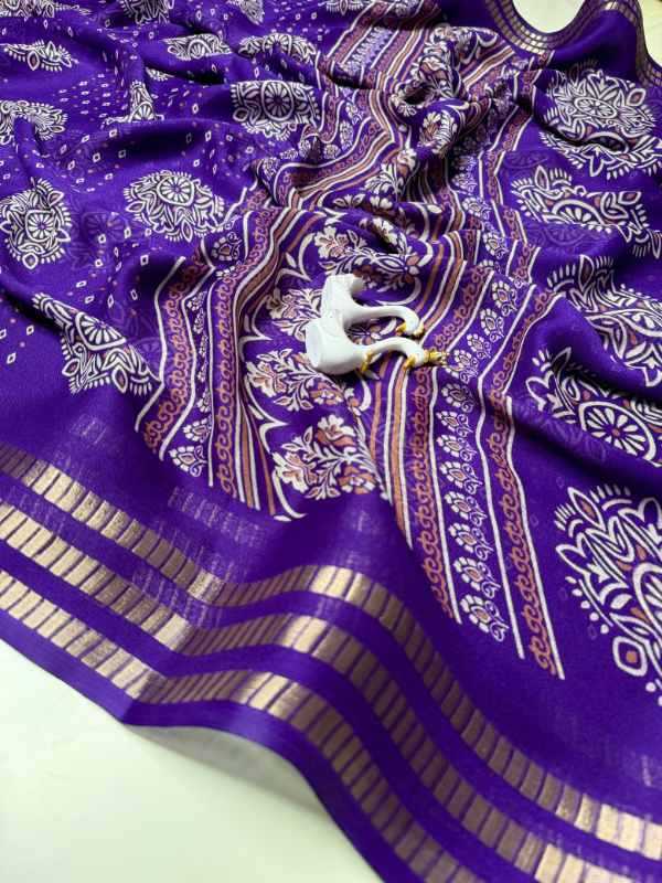 PVA Premium Georgette Designer Saree
