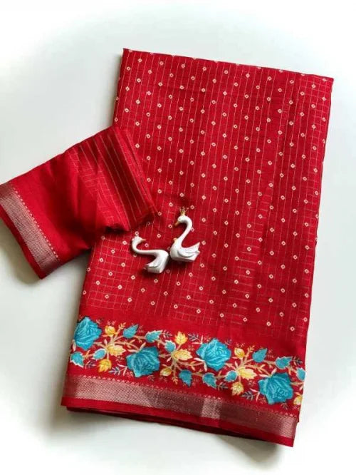 PVA Premium Silk Designer Saree JT-147199