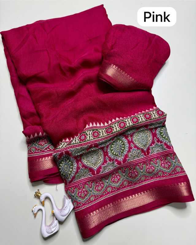 PVA Soft Silk Designer Saree