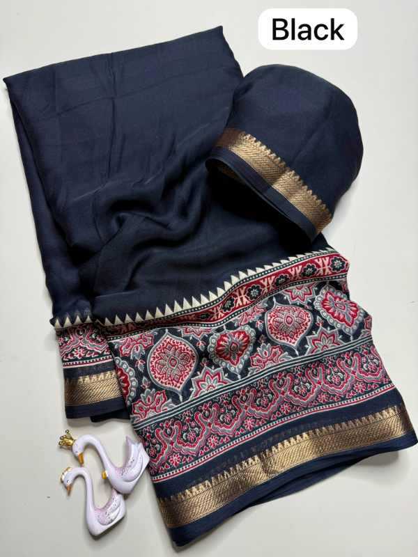 PVA Soft Silk Designer Saree