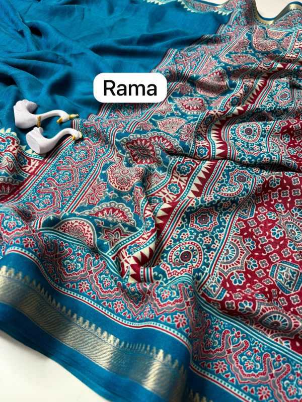 PVA Soft Silk Designer Saree