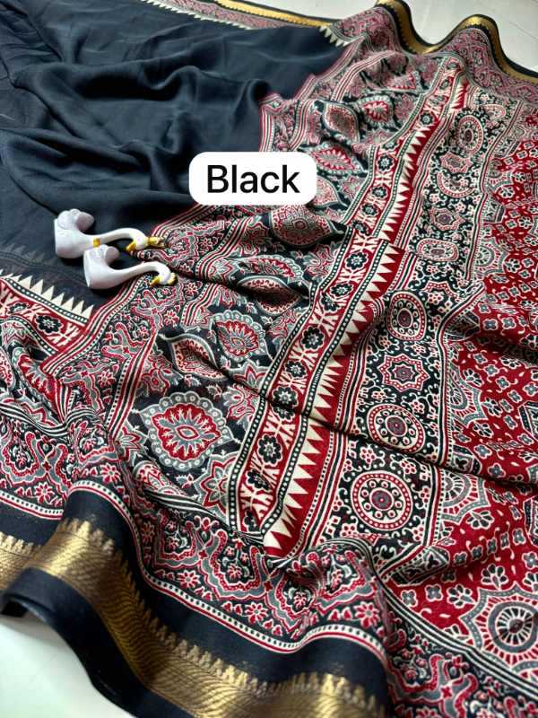 PVA Soft Silk Designer Saree