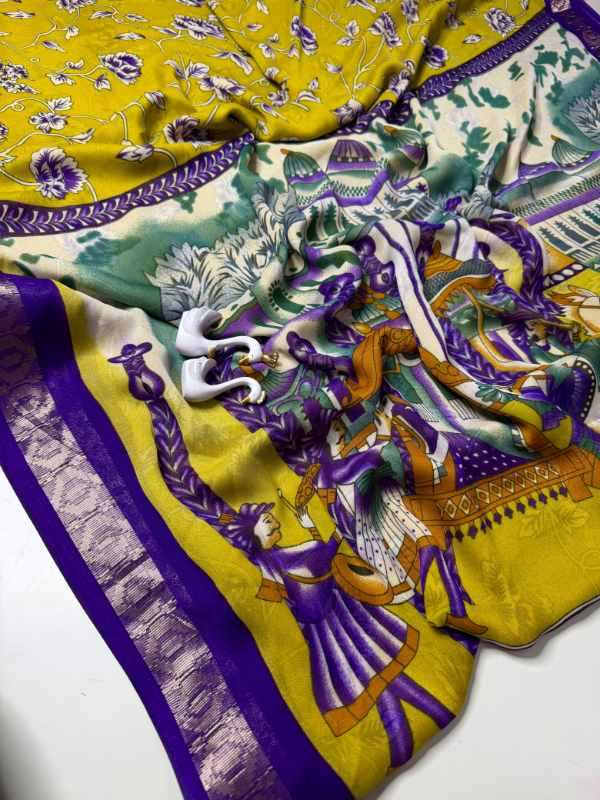 Queen Soft Silk Printed Saree