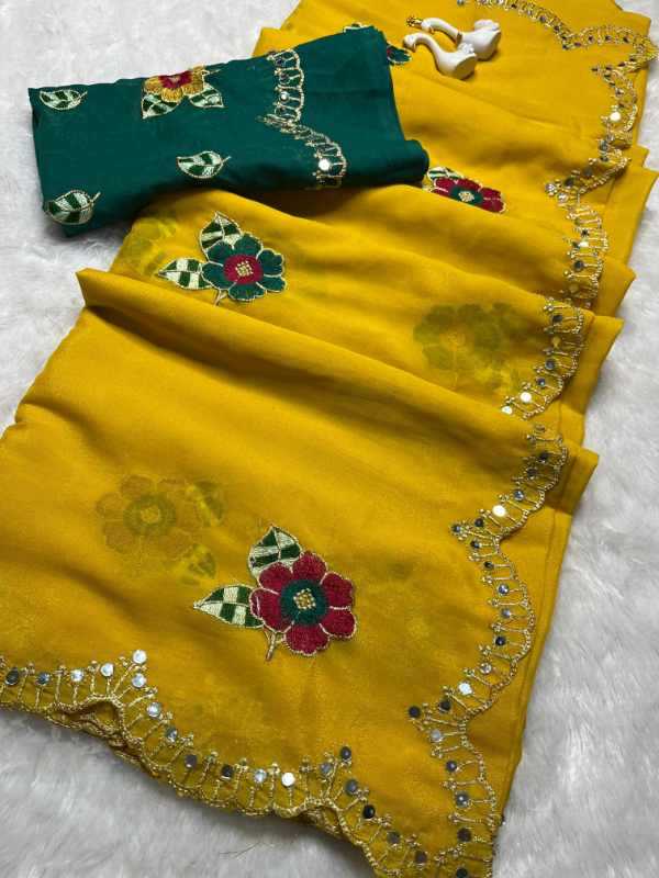 Rangoli Silk Embroidered Saree