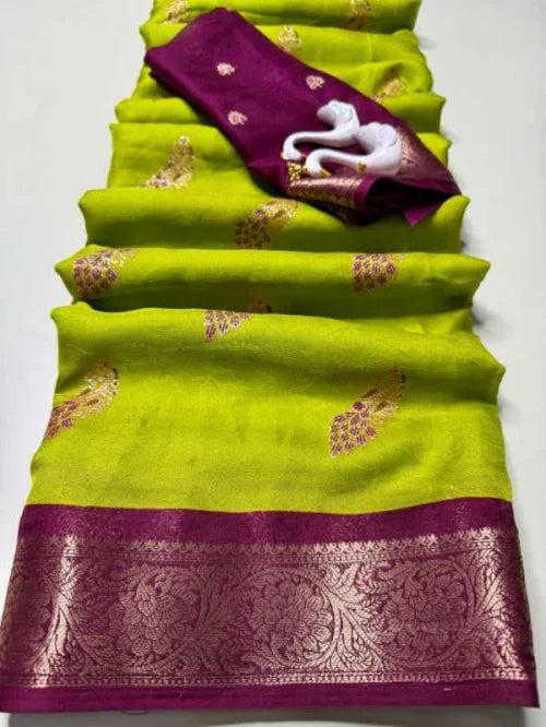 Rder Jacquard Uniform Saree