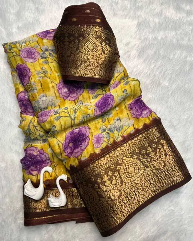 Rice Mysore Silk Designer Saree