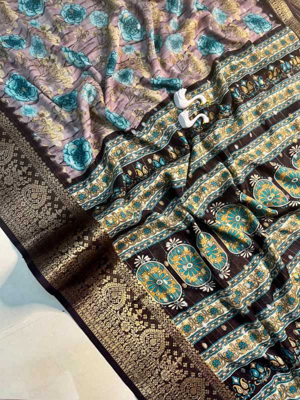 Rice Mysore Silk Designer Saree