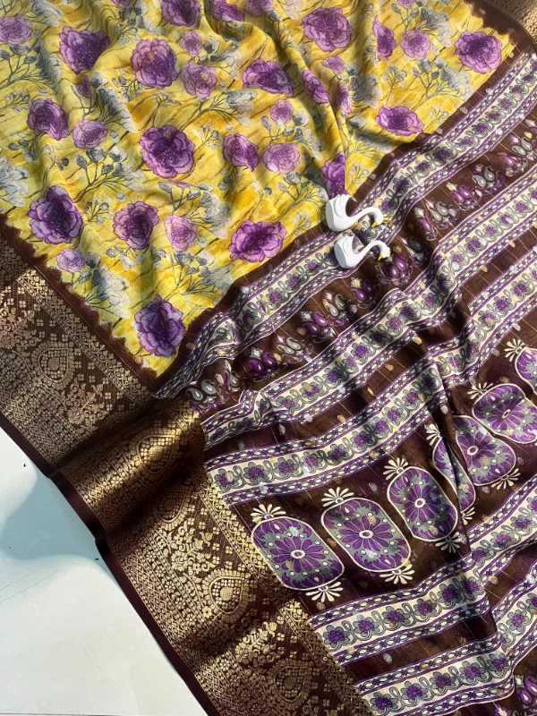 Rice Mysore Silk Designer Saree