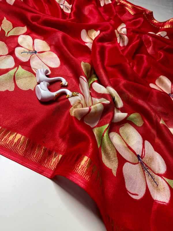 Rich Jacquard Printed Saree