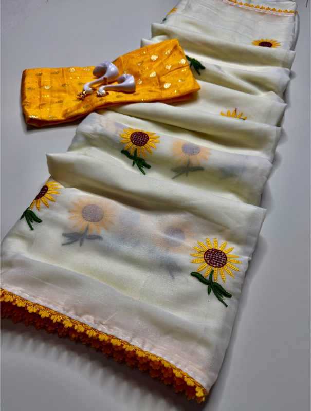 Sun Georgette Saree