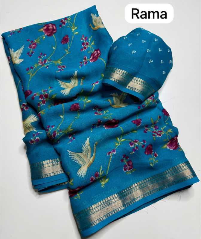 Swam Jacquard Printed Saree