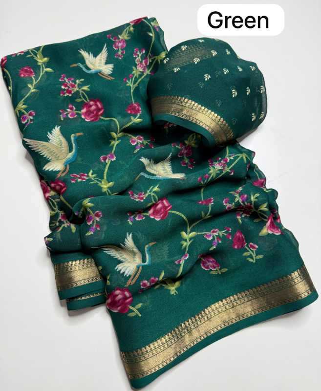 Swam Jacquard Printed Saree