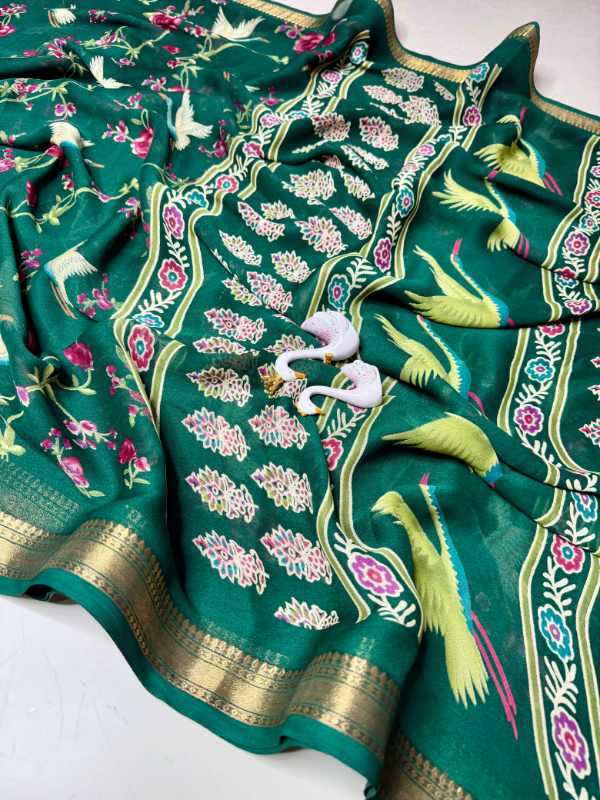 Swam Jacquard Printed Saree