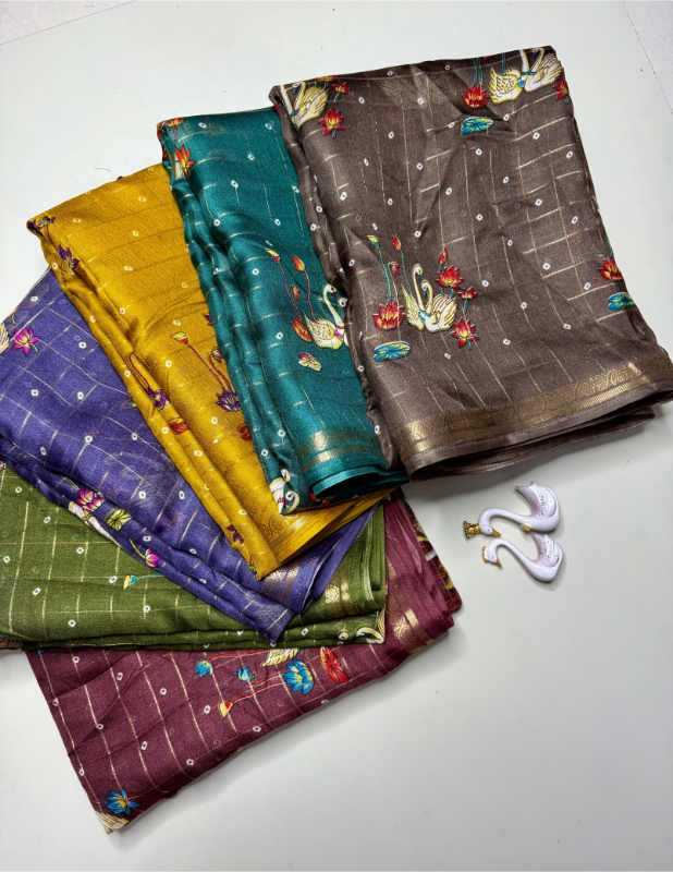 Swan Silk Zari Border Saree